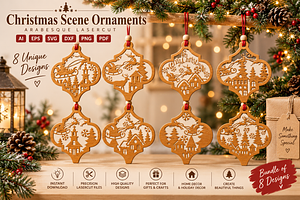 Christmas Scene Ornaments