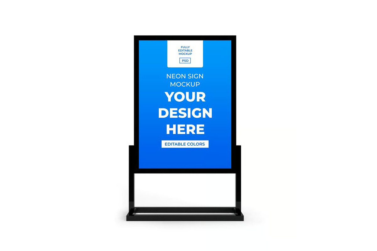 Neon Sign Box Mockup Template Set, a Packaging Mockup by DesignRushMarket (Photo 5 of 11)