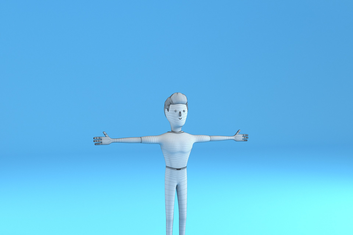 Male Character Chuck, a Characters & Person 3D Model by 3DTreatment (Photo 5 of 6)