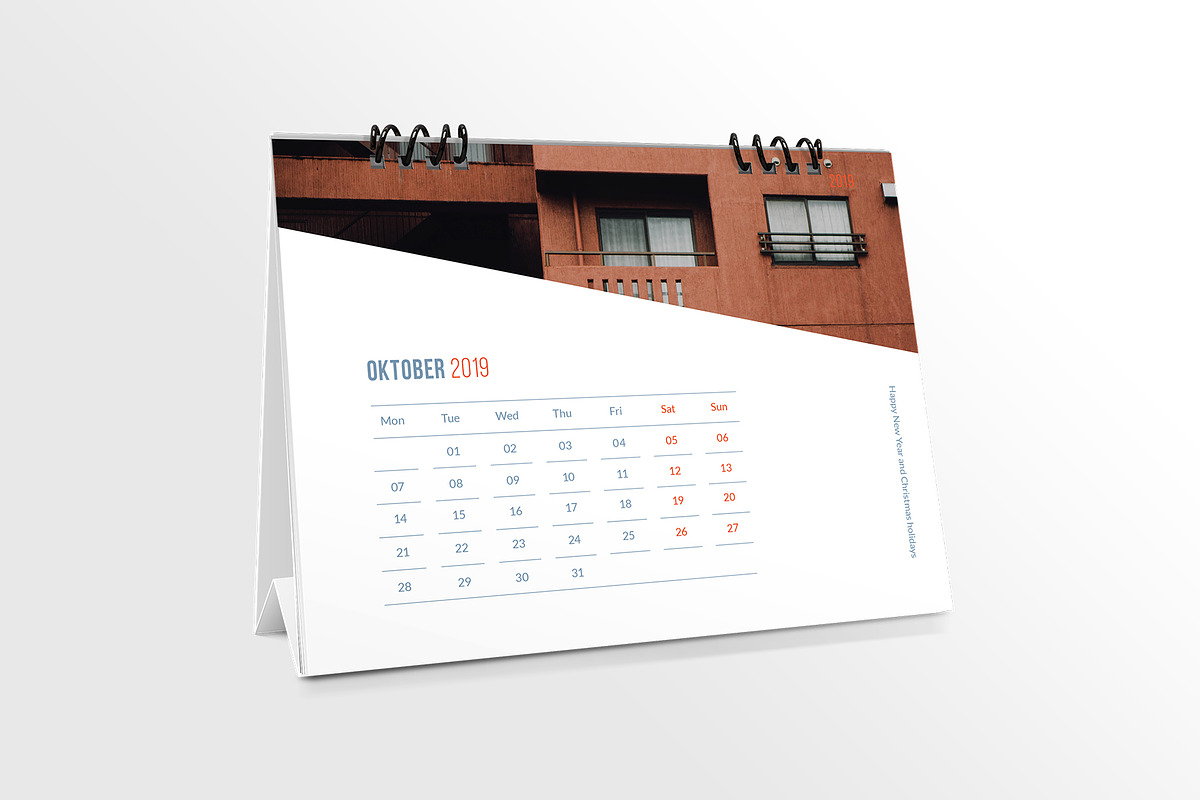 Desk Calendar for 2019, a Stationery Template by Vepix (Photo 7 of 10)