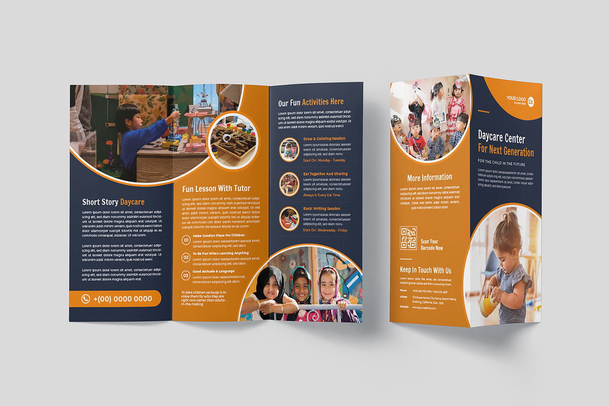 Daycare Center Trifold Brochure, a Templates & Theme by Formatika Studio (Photo 4 of 4)