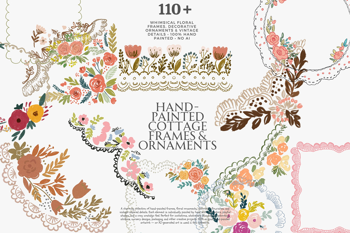 110+ hand painted frames corners, a Decorative Illustration by Patishop Art (Photo 7 of 10)