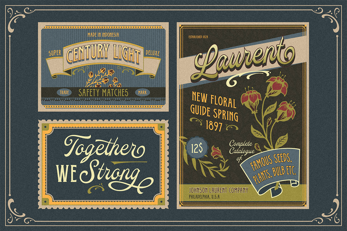 Oldy Beany Font Duo + Extras preview 2