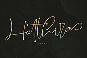 Hatthira, a Script Font by pineungtype (Thumbnail 1 of 7)