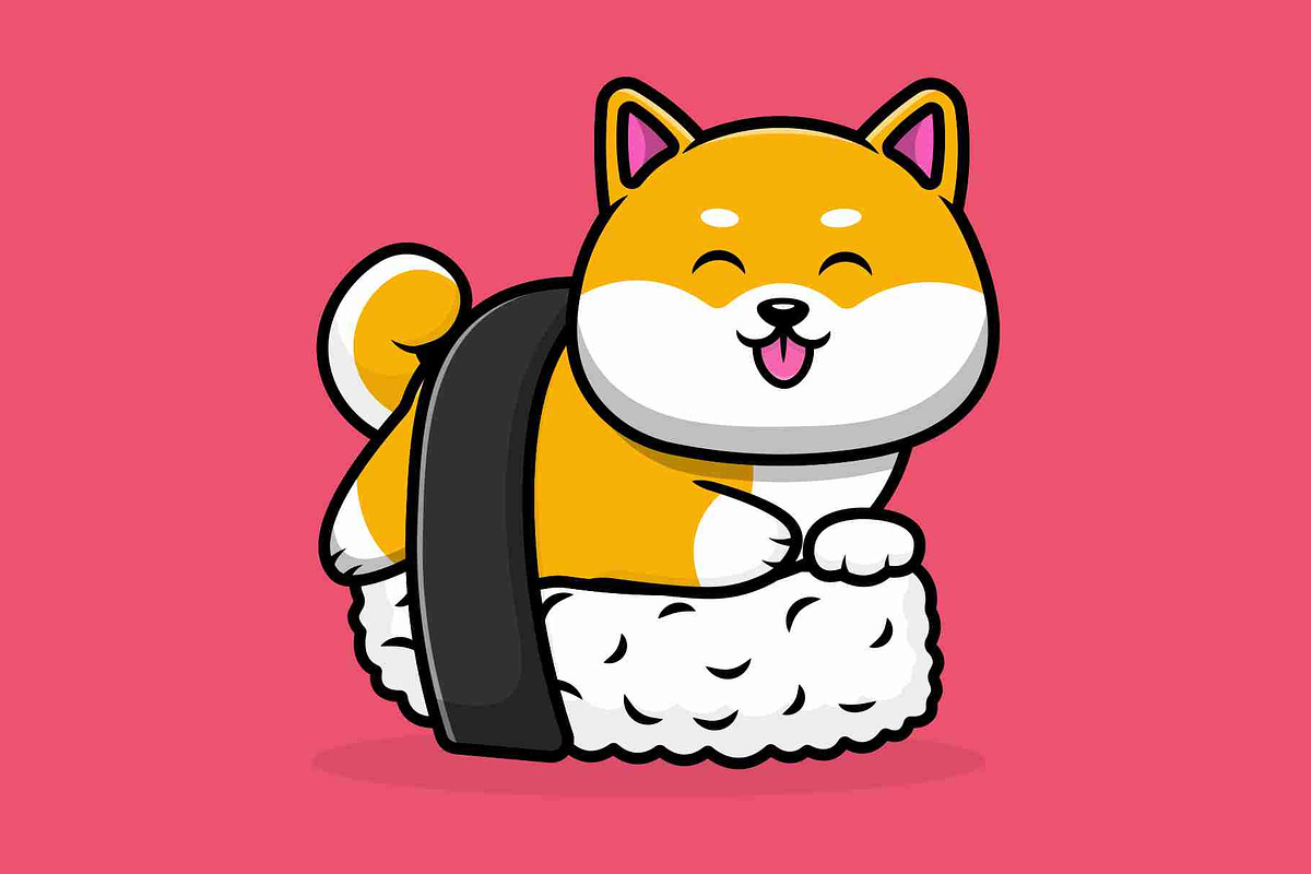 Cute Shiba Inu Dog Sushi Salmon, a Food Illustration by Artstorystudio (Photo 5 of 6)