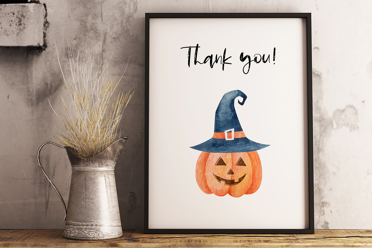 Happy Halloween watercolor set, a Decorative Illustration by Natalia Fedorova (Photo 14 of 14)