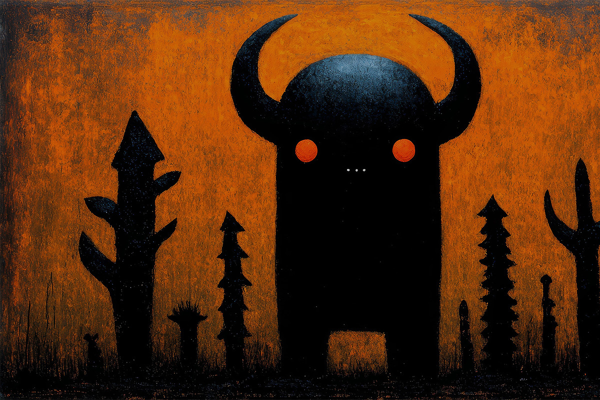 Quirky Horned Monster, an Animal Illustration by StockVerse Creative (Photo 2 of 4)