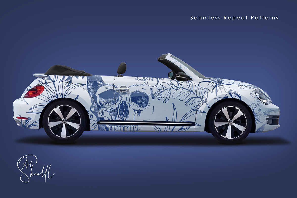 Skull art, a Texture Illustration by LanaDzi (Photo 6 of 12)