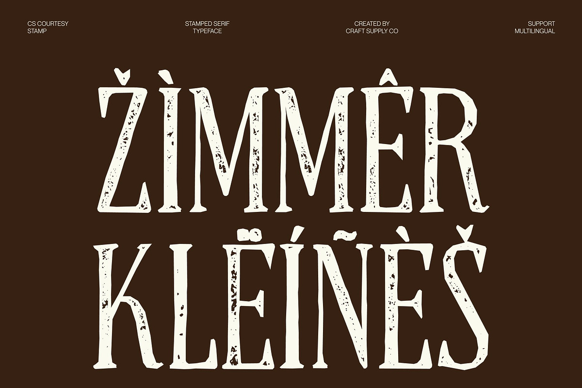 CS Courtesy Stamp, a Serif Font by Craft Supply Co. (Photo 7 of 8)