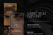 Lashes Instagram Video Reels, a Social Media Template by design4social (Thumbnail 7 of 9)