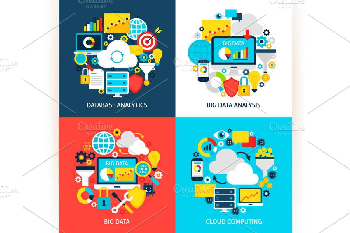 Big Data Concepts, an Object Illustration by Anna_leni (Photo 4 of 4)