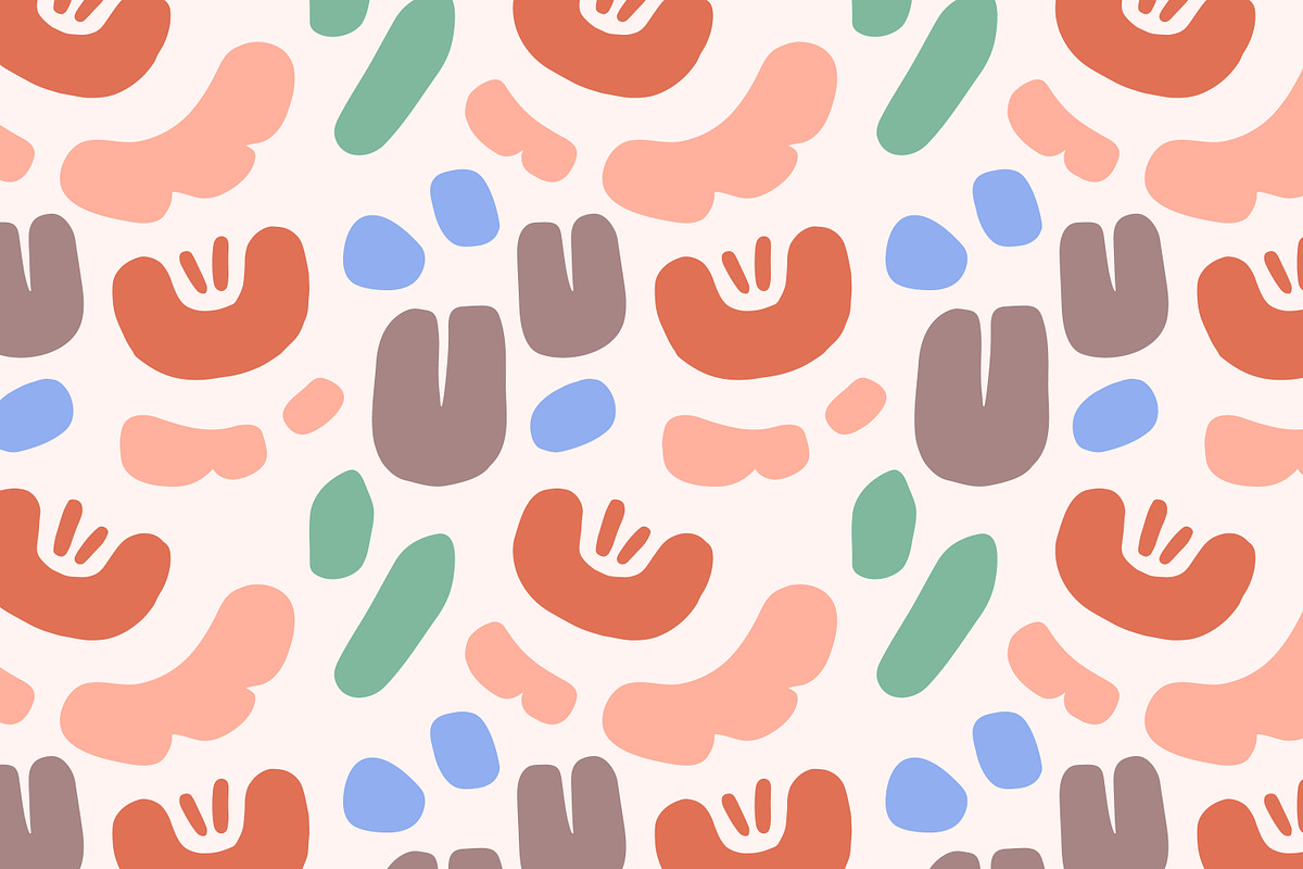 Abstract shapes seamless patterns, a Pattern Graphic by Good Studio (Photo 3 of 11)