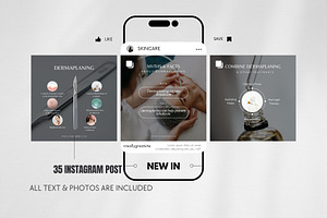 Dermaplaning Instagram Template