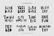 Monsters kids clipart collection, an Animal Illustration by Leysan Shayak (Thumbnail 6 of 15)