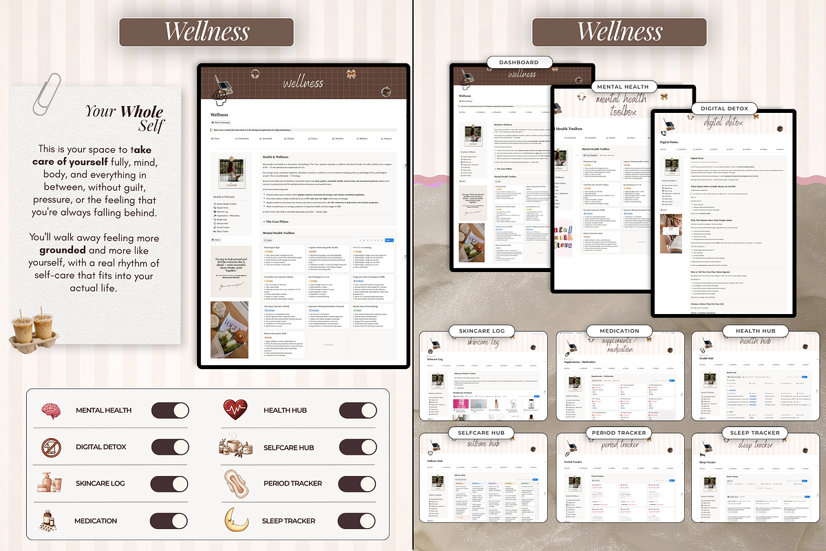 Notion Life Planner, Notion Template, a Branding & Logo Template by The Thrive Society (Photo 9 of 11)