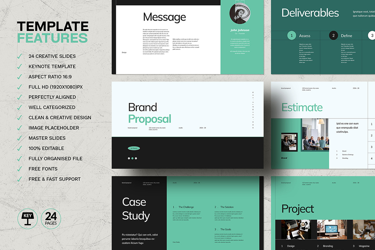 Project Proposal Keynote Template preview 2