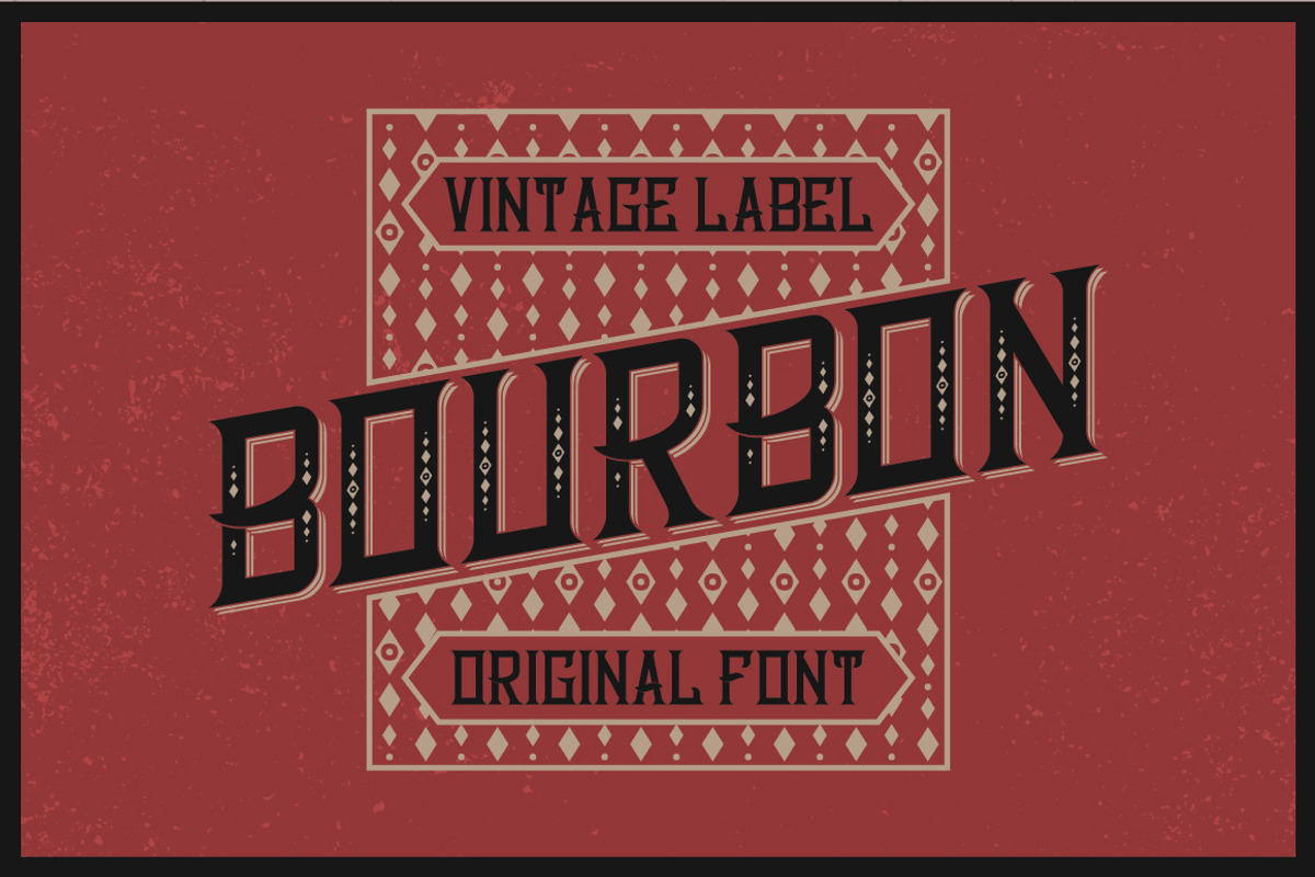Bourbon Label typeface preview 3