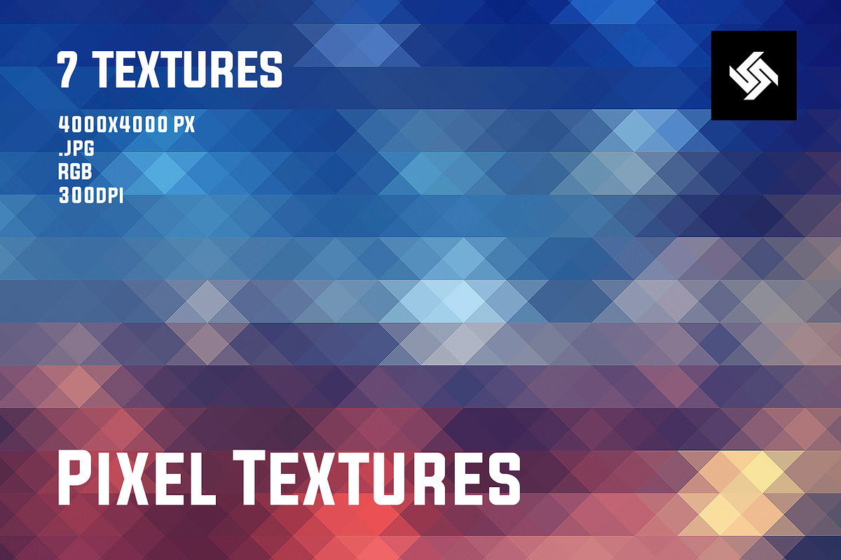 7 Pixel Backgrounds / Textures, a Texture Graphic by UgurSarac (Photo 1 of 7)