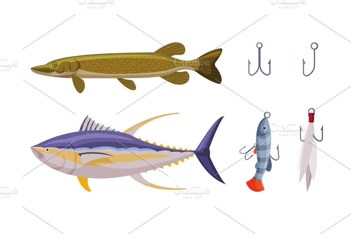 Fishing Hook Equipment for Angling, an Object Illustration by TopVectors