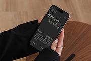 iPhone 16 Pro in Hands Mockup PSD, an iPhone Mockup by Feel This (Thumbnail 2 of 3)