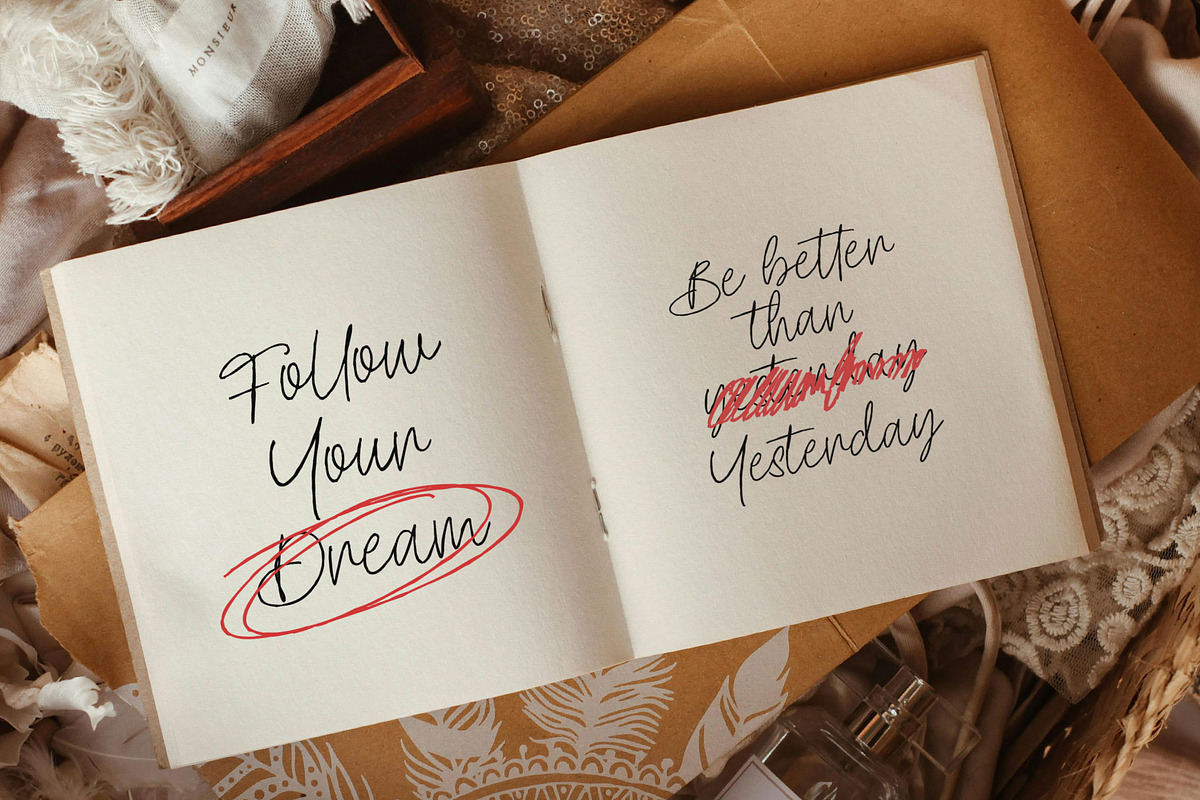 Cethany Handwritten Font, a Handwritten Font by RantautypeStudio (Photo 6 of 17)