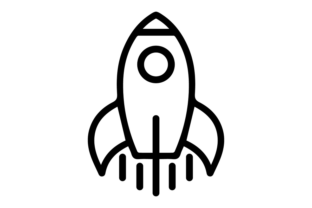rocket logo, a Branding & Logo Template by Rhealea_Design