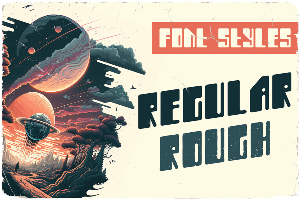 Space Journey Display Font, a Sans Serif Font by JumboDesign (Photo 5 of 6)