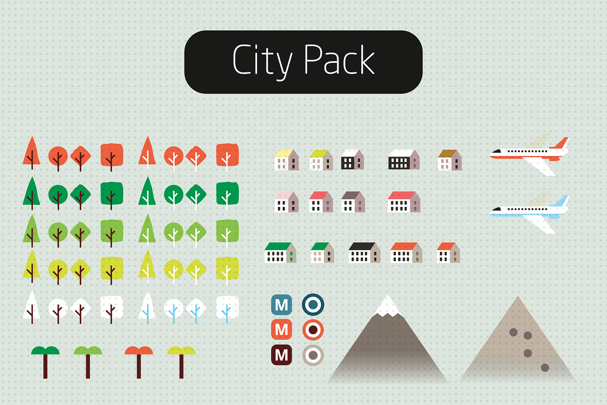 City Icons Bundle, an Illustration by ArmandoMJ (Photo 2 of 5)