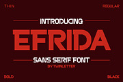Efrida, a Sans Serif Font by twinstd (Thumbnail 1 of 11)