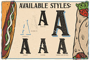 Fast Food Layered Typeface, a Symbol Font by VozzyStock (Thumbnail 4 of 10)
