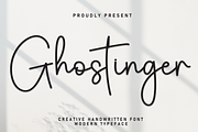 Ghostinger | Script Font, a Handwritten Font by Scratchones (Thumbnail 1 of 8)