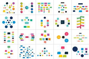 Bundle Of 125 Elements Infographics