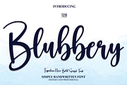 Blubbery | Script Font, a Script Font by Scratchones (Thumbnail 1 of 8)