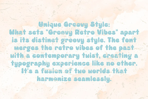 Groovy Retro Vibes - Handwritten