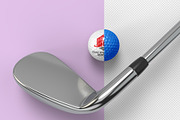 Golf Ball Logo Mockup - 6 views, a Merchandise Mockup by Illusiongraphic (Thumbnail 8 of 14)