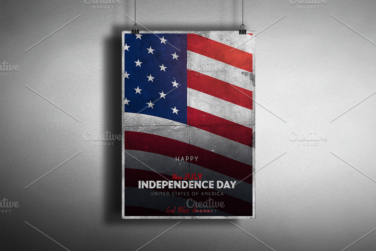 4th July. 12 banners and posters., a Social Media Template by Leo Edition (Photo 5 of 12)