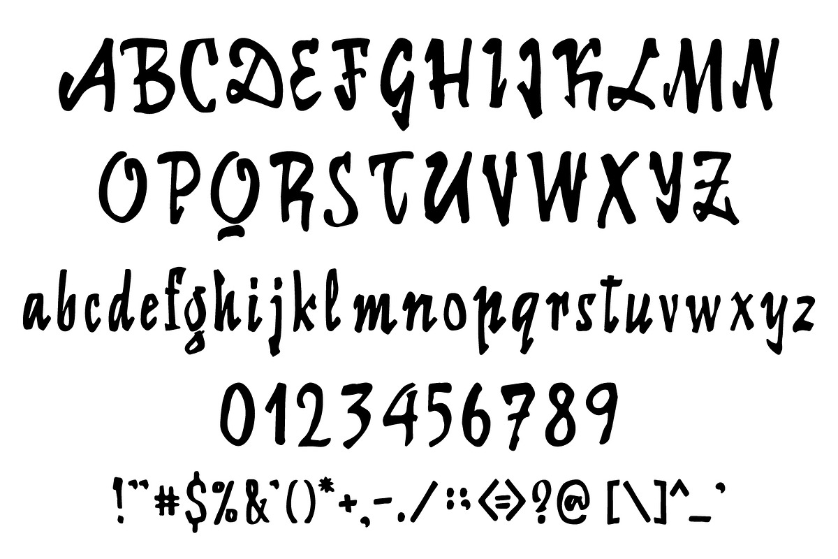 60% discount Simple 0.1 Brush Font preview 3