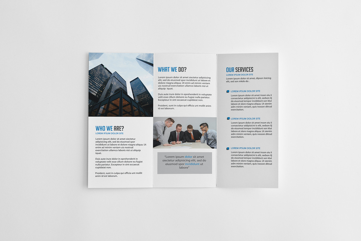 Trifold Business Brochure, a Brochure Template by retrographix (Photo 3 of 5)