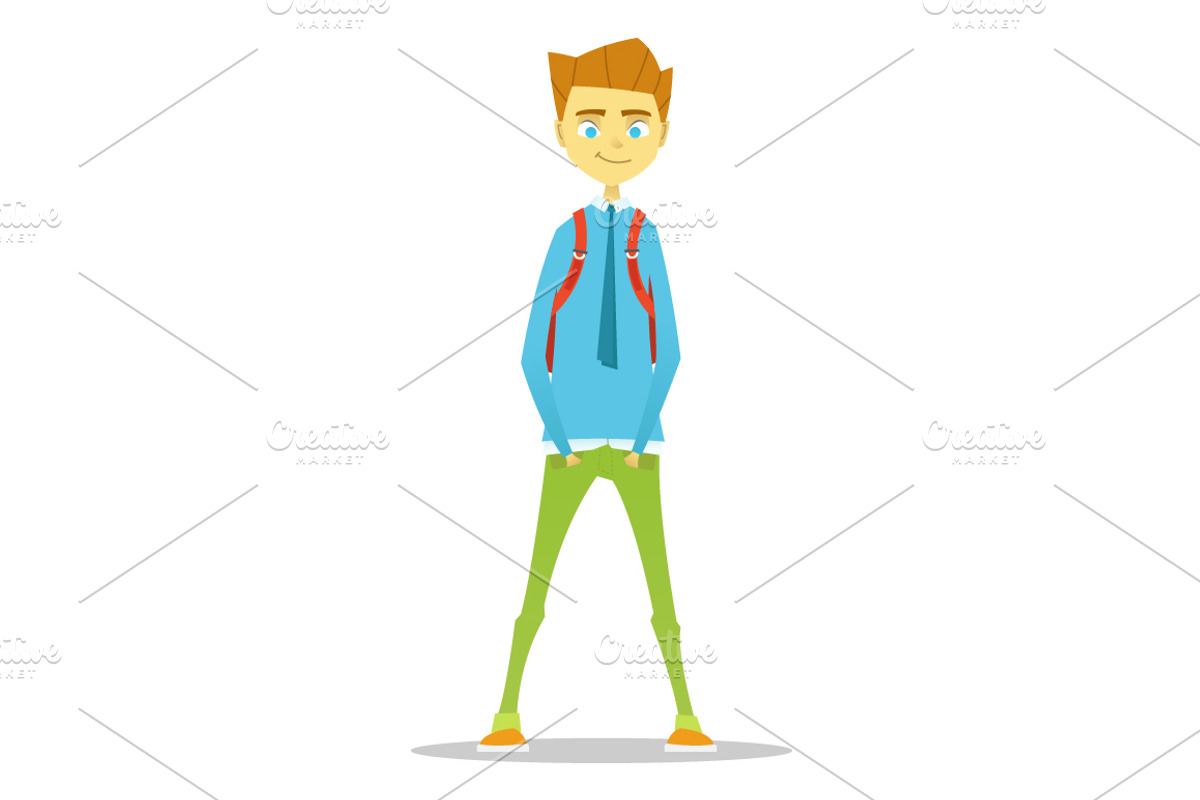 Set of students, an Education Illustration by I-RO (Photo 5 of 9)