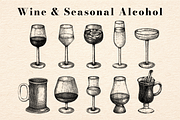 Drinks & Cocktail Menu Illustrations, a Food Illustration by Yevheniia (Thumbnail 3 of 14)