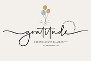gratitude signature, a Script Font by Raffa Creative (Thumbnail 1 of 8)