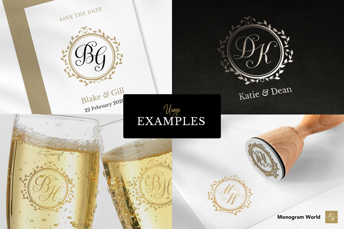 Wedding Monogram AB, a Branding & Logo Template by Monogram World (Photo 2 of 5)