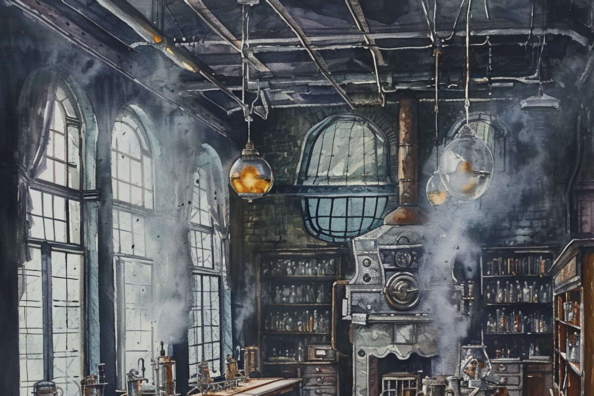 Steampunk Classroom, a Background Graphic by Printable Treasure (Photo 3 of 4)