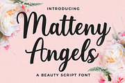 Matteny Angels Script Font, a Script Font by Multype Studio (Thumbnail 1 of 7)
