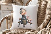 Whimsical Easter Grandma Clipart, an Illustration by OK Design (Thumbnail 5 of 6)