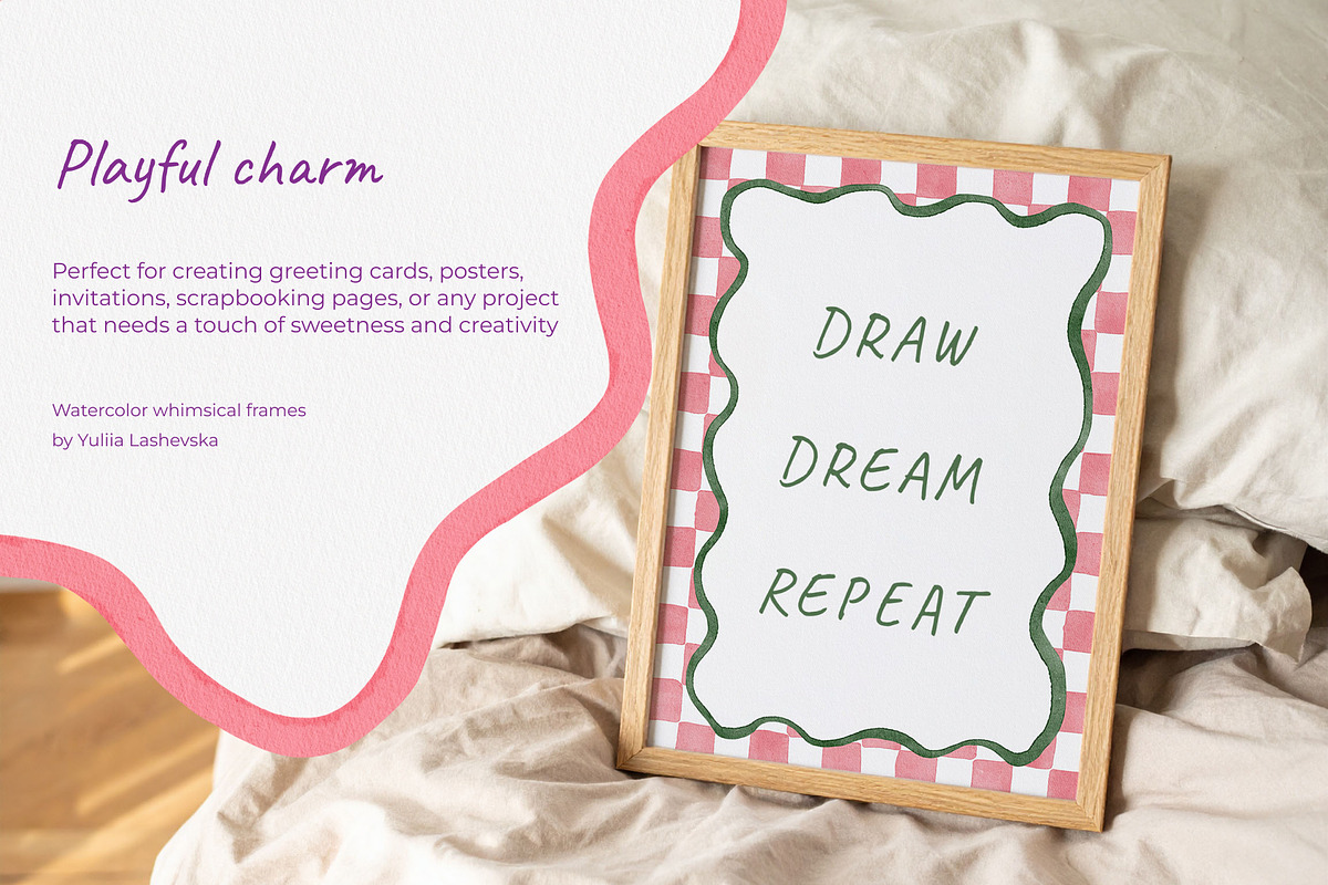 Watercolor whimsical frames, an Object Graphic by Yuliia Lashevska (Photo 2 of 10)