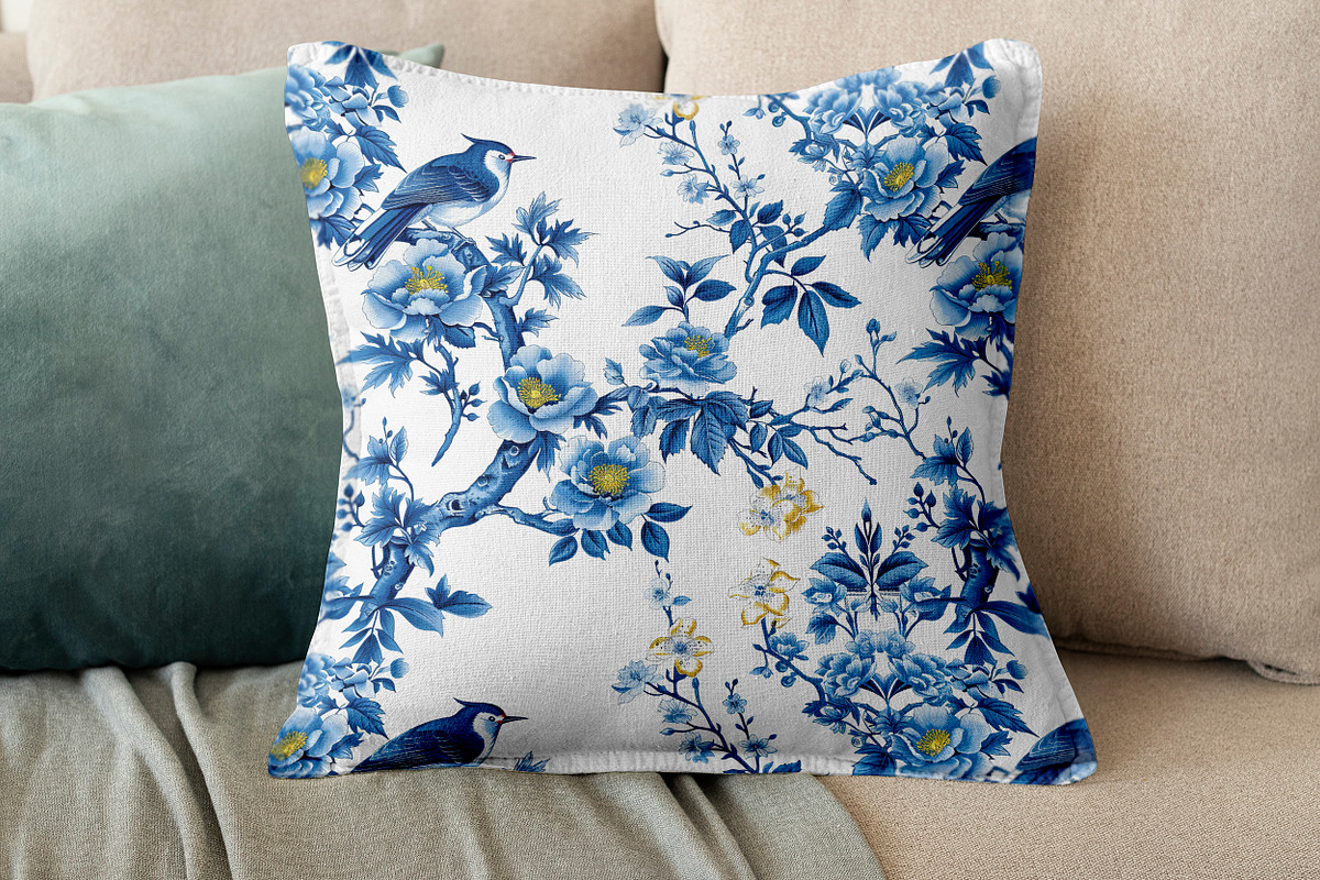 SPRING CHINOISERIE Seamless Pattern, a Pattern Graphic by AYAKA Studio Co. (Photo 5 of 8)