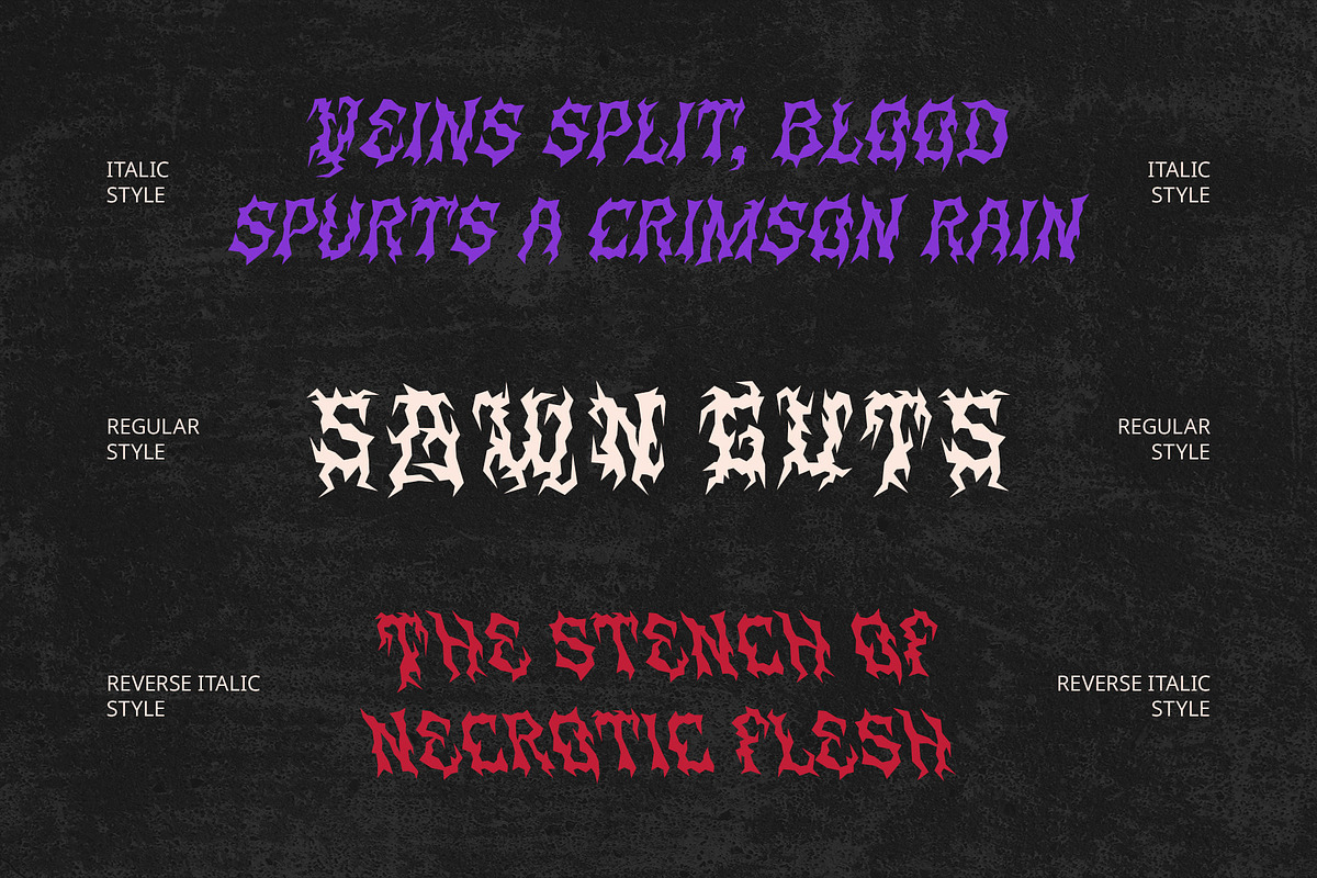 CS Gulper – Black Metal Font, a Blackletter Font by Craft Supply Co. (Photo 2 of 8)