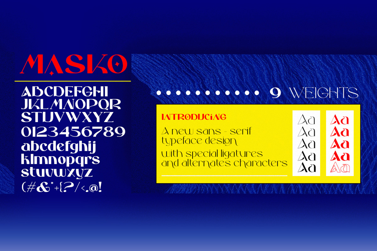 Masko Family, a Sans Serif Font by Areatype (Photo 5 of 8)