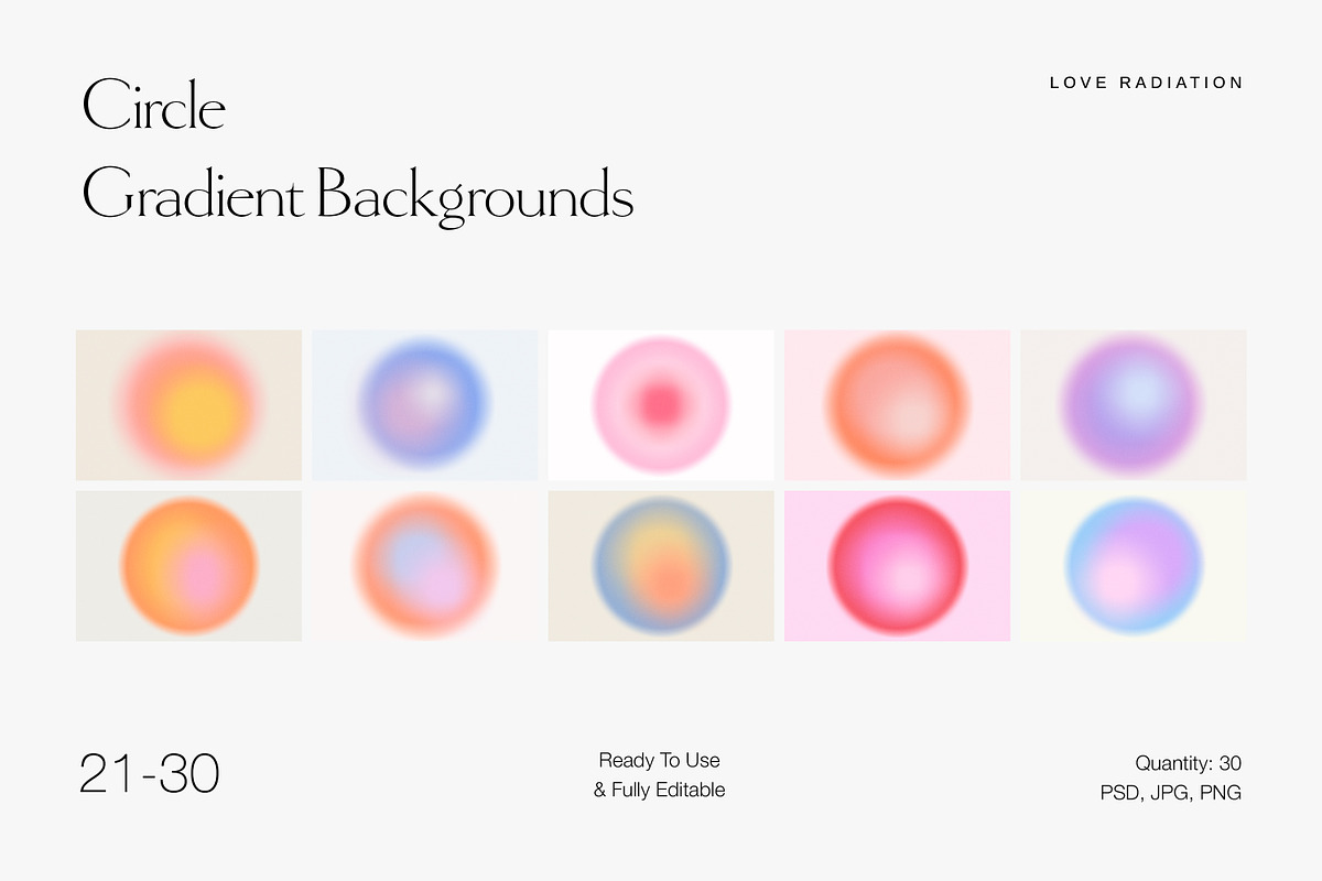Circle Grainy Gradient Backgrounds, an Object Graphic by Love Radiation Studio (Photo 16 of 18)